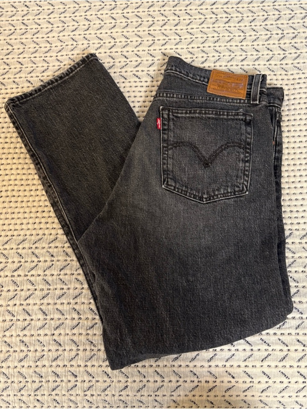 Levi's Black Washed Wedgie Jeans